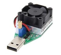 DollaTek Resistencia de Carga electrónica Interfaz USB Descarga Batería Capacidad de Prueba 0.15-3A 15w con Ventilador