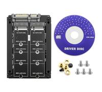 DollaTek Tarjeta adaptadora M.2 a SATA3.0 Dual NGFF a 7+15Pin SATA Dual SSD Grupo de consolidación