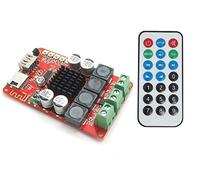 DollaTek TPA3116 Tablero del Amplificador de energía de Bluetooth 2X50W Digitaces con el teledirigido, Tarjeta del TF de la Ayuda/FM Radio/USB Decording la CC del Juego 8~26V