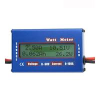 DollaTek Watt Power Tester Wattmeter DC Power Analyzer Alta precisión Watt Volt Amp Medidor de energía Herramienta analizador (0-100A 0-60V)