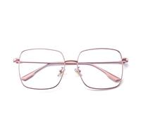 Dollger Gafas de Luz Azul con Marco de Metal - Anti Fatiga para Ordenador sin Graduar - Monturas para Hombre y Mujer