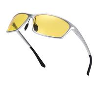 Dollger Gafas de visión nocturna para conducir, polarizadas HD, protección UV400, ultraligeras, tintadas de color amarillo, pornográfica