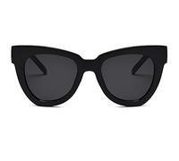 Dollger Retro Gafas de Sol Ojo de Gato Mujer Hombre Vintage Gafas de Sol de Moda Cuadradas de Carey Ojo de Gato Nero