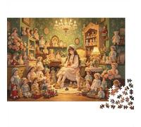 Dollhouse Puzzle 1000 Piezass Reciclable Paper Girl'S Collection Adult Jigsaws Accesorios para Juegos de Fiesta Desarrolla la Inteligencia de Niños y Niñas Educational 52x38cm/1000piezas
