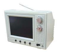 Dollhouse TV Mini Juguete de TV Recargable por USB a Escala 1:12 Que Puede Reproducir vídeo con Pantalla LCD y Antena giratoria de 180° Muebles de casa de muñecas para configuración de Bricolaje Mi