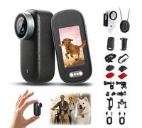 DOLLRANK Mini cámara corporal 4K con audio, pequeña cámara portátil montada en el pecho con modo vertical y ancho, perfecta para el hogar, trabajo, seguridad y grabación al aire última intervensión