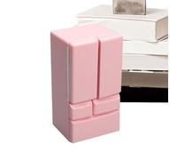 Dolls Fridge, 1:12 Scale Double Door Miniature Fridge, 4.45x2.36x1.97 Inches Creative Toy Kitchen Accessory, Doll House Plaything, Birthday Christmas Easter Presents for Kids