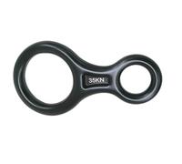 Dolltobe Figura 8 Descender de escalada, engranaje de rapel de aleación de aluminio 35Kn A7075, diseño ligero antioxidante para cuerda de 8-13 mm, uso para escalada en roca, montañismo, rescate