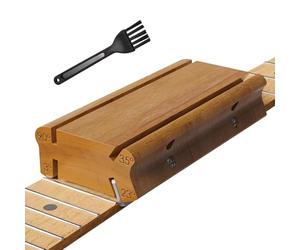Dolltobe Lima de coronación de trastes 4 en 1 para guitarra, multiángulo de 3/23/35/90 grados, herramienta de aderezo de trastes de madera para dar forma y desbarbar