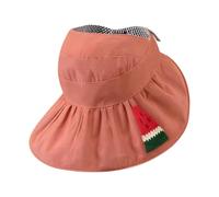 Dolltobe Sombrero reversible unisex para niños, diseño de caricaturas, de algodón, con parte superior vacía