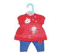 Dolly Moda Vestido y pantalón Mono para muñecas 36 cm | Vestido, pantalón, motivo de mono, para muñecas de 36 cm