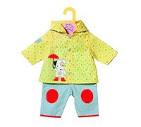 Dolly Moda Zapf Creation 870525 - Peto con Lluvia Chaqueta, Modelo Surtido, Amarillo/Gris, 43 cm