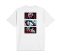 Dolly Noire Demon Slayer Camiseta Rui, Blanca - Unisex - Camiseta 100% Algodón, Colección Oficial (ES, Texto, L, Regular, Regular)