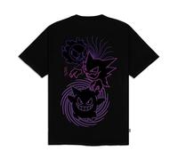 Dolly Noire Pokémon Camiseta Gastly Evolution, Negro - Unisex, Tshirt 100% Algodón, Colección Oficial (ES, Texto, XXL, Regular, Regular)