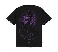 Dolly Noire Pokémon Camiseta Mewtwo, Negro - Unisex, Tshirt 100% Algodón, Colección Oficial (ES, Texto, L, Regular, Regular)