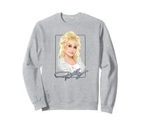 Dolly Parton Classic Sudadera, Unisex para Adultos, Gris Jaspeado, XL