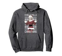 Dolly Parton - Suéter de Navidad Sudadera con Capucha, Unisex para Adultos, Jaspeado Oscuro, L