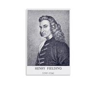 DOLNJUH Henry Fielding Great Scholar And Their Book - Lienzo decorativo para pared, pintura decorativa para dormitorio, 50 x 75 cm, estilo sin marco