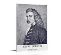 DOLNJUH Henry Fielding Great Scholar And Their Book - Lienzo decorativo para pared, pintura decorativa para dormitorio, 60 x 90 cm, estilo marco