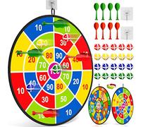 Doloowee Diana Niños 74cm,29 Pulgadas Diana Dardos de Plegable Doble con 20 Bolas 8 Dardos,Kits de Lanzamiento Interiores y Exteriores para Regalos de Cumpleaños para niños