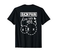 Dolor de espalda en esta área divertido Camiseta