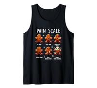 Dolor Escala Pan de Jengibre Navidad Enfermera Galletas Trauma Enfermera Camiseta sin Mangas