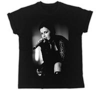 Dolores O'Riordan - Camiseta unisex con póster de micrófono para hombre, color negro, talla S, Negro, L
