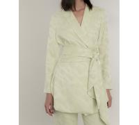 Dolores Promesas Chaqueta de mujer tipo kimono con fajín. Verde Agua 44
