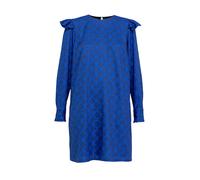 Dolores Promesas Vestido Corto Volantes Bicolor. Azul 36