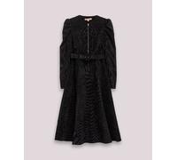 Dolores Promesas Vestido negro Filipa manga abullonada. Negro 38