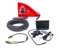 Dolphin Automotive Cámara de marcha atrás de luz de freno trasera para Renault Master Van 2010 en adelante, con monitor de salpicadero de 7 pulgadas