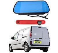 Dolphin Automotive Cámara trasera de luz de freno para Renault Kangoo 2007-2021 (cámara con monitor de espejo de 7 pulgadas)