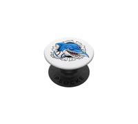 Dolphin Baseball Mascot Player Coach Team Spirit Gift PopSockets PopGrip Adhesivo