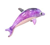 Dolphin Pool Toy - Cartoon Inflatable Dolphin Animal Float | Thickened Sea Animal Swimming Float, Aquatic Themed Photo Prop Decor, Dolphins Pool Toy For Beach Family Water Party