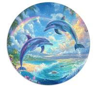 Dolphin Puzzle Imposible,desafío para Adultos Juego Educativo 1000 Piezas Obra De Arte De Juego De para Adultos Y Niños Mayores De 12 Años 1000pcs (67.5x67.5cm)
