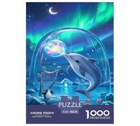 Dolphin Rompecabezas Imposible,desafío for Adults Juego Educativo 1000 Piezas Obra De Arte De Juego De para Adultos Y Niños A Partir De 12 Años 38x26cm/1000pcs