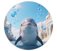 Dolphin Rompecabezas Imposible,desafío para Adultos Animal Juego Educativo 1000 Piezas Obra De Arte De Juego De para Adultos, Regalos A Partir De 14 Años 1000pcs (67.5x67.5cm)