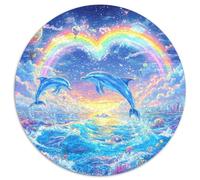 Dolphin Rompecabezas Imposible,desafío para Adultos Entretenimiento Creativo 1000 Piezas Obra De Arte De Juego De para Adultos Y Niños A Partir De 12 Años 1000pcs (67.5x67.5cm)