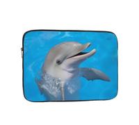 Dolphin with a Smile - Funda para portátil de 15 pulgadas, adecuada para viajes y viajes de negocios