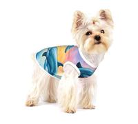 Dolphins In Love - Camiseta de algodón sin mangas para perros y gatos, adecuada para mascotas pequeñas