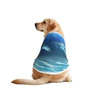 Dolphins In The Sea - Conjunto de mangas para perro, divertido chaleco lavable a máquina, para perros medianos y grandes