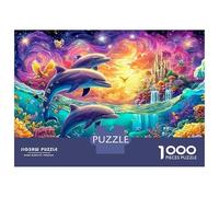 Dolphins Leap por Cosmic Castle Puzzle De 1000 Piezas delfín juguetón Juego Educativo Clásico para El Tiempo De Puzzles En Familia 38x26cm/1000pcs