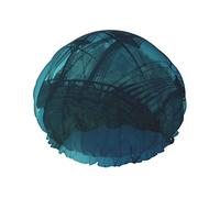 Dolphins Ruined Wreckage Underwater Sunken Ship Mystery Treasure Impreso Gorro de ducha Doble Protección impermeable Gorro de pelo Reutilizable PEVA Elástico Gorro de ducha de baño para hombres Muje