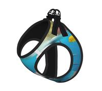 Dolphins Sea Turtle Shark Octopus Coral Print Pet Strap Chaleco, para perros pequeños, ajustable y cómodo, esencial para gatos y cachorros