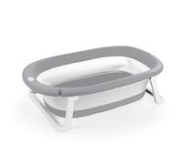 Dolu 7256 Bañera plegable completa para bebé con tapón de agua en el subsuelo, solución adecuada para todos los padres, mide 8.05 x 29.75 x 17.8 pulgadas, color gris