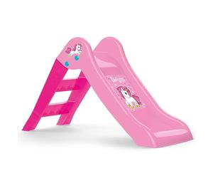 Dolu My First Unicorn Pink Medium Garden Slide para niños a Partir de 2 años - Pendiente Plegable para niños de 2 años - Boquilla de Unicornio para niños pequeños y niños