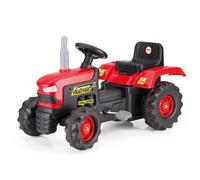 Dolu - Tractor a Pedales (6268050) | Soporta hasta 110 libras, bocina de trabajo, cuerpo de plástico moldeado, volante delantero, para jugar en interiores o
