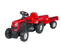 DOLU Tractor de Pedales con remordaza Rojo 144 x 52 x 45
