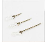 Dolvitrny 12 pinchos de cebo para pesca de carpa, pin boilies de acero inoxidable con silicona para conector de anillo, soporte de cebo de púas para aparejos Ronnie Hair Rig (7 mm)