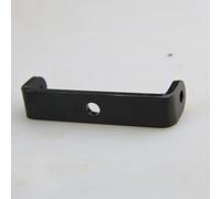 Dolvitrny 4 soportes de montaje para cesta de bicicleta, soporte de estante en forma de U de acero resistente con agujero central, para conversión de almacenamiento de rack delantero trasero de